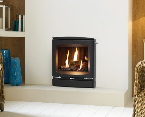 Gazco Logic HE CF Coal effect with Vogue Complete Front