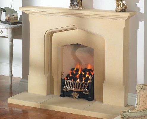 Legend Heritage Inset Gas Fire with the Menora Antique Fret