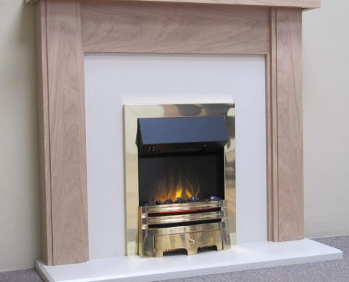 Evonic Casal Brass inset electric fire