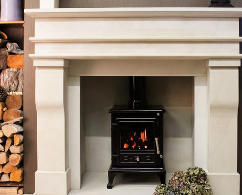 Findley House Cantley - Sandstone fireplace