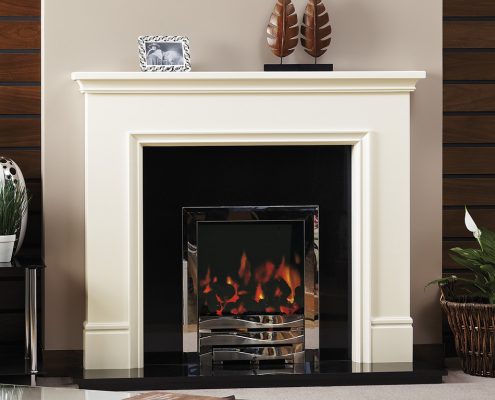 Focus Derry Antique White wooden fireplace