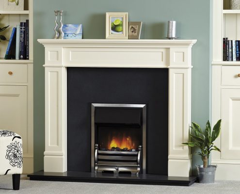 Focus Palma Antique White wooden fireplace