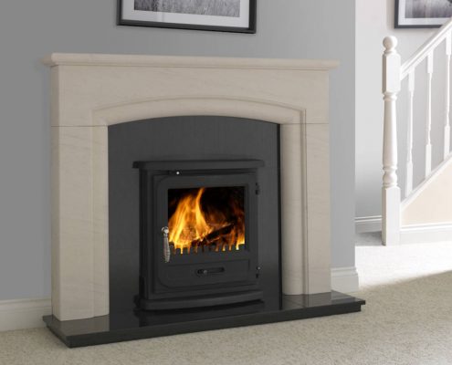 The Penman Collection - New Haven Portuguese Limestone fireplace