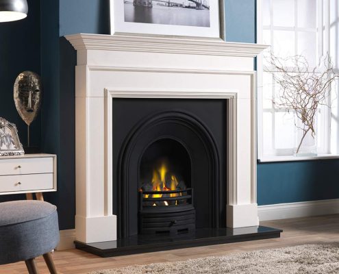 The Penman Collection - Cortese Agean Limestone fireplace