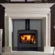 Stovax Yeoman CL5 Wide Stove Cavendish Bolection Limestone Mantel