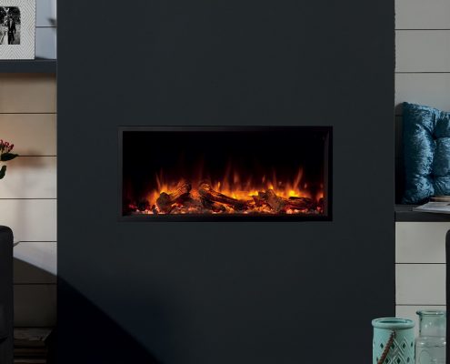 eReflex 85R Inset Electric Fire with Log & Pebble fuel effects