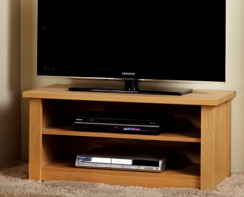 Focus Fireplaces TV Unit Prime Oak in a Natural Waxed Finish