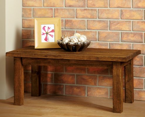 Focus Fireplaces coffee table Aged Oak in a Medium Finish