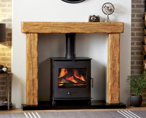 Focuscast Beamish in a Character Pale Oak Finish - Non-Combustable Beam