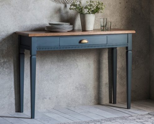 Gallery Direct Bronte 1 Drawer Console Table Storm W1100 x D380 x H800mm