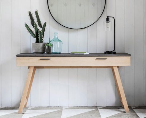 Gallery Direct Chilson 1 Drawer Console Table W1500 x D400 x H800mm
