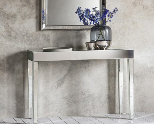Gallery Direct Florence Mirrored Console Table W1020 x D355 x H760mm