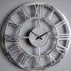 Gallery Direct Pavia Large Wall Clock Polished Aluminium W585 x D45 x H585mm