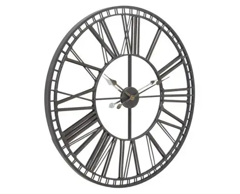 Libra Skeleton Mirror Wall Clock