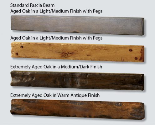 Focus Fireplaces Standard Fascia Beam choice of timber finishes