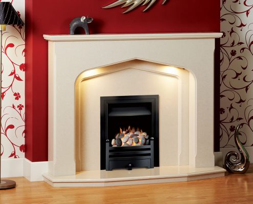 Natura Fireplaces Winchester in Moonlight Micro Marble
