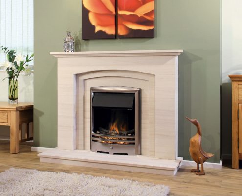 Newman Portuguese Limestone Fireplaces - Silver Coast from Designer Collection