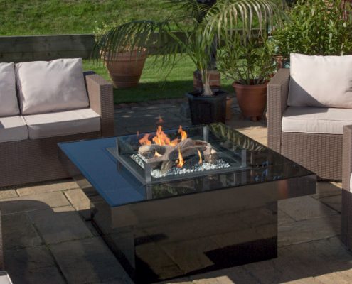 Nu-Flame Blaze Outdoor Fireplace - Natural Gas or Propane Gas Output