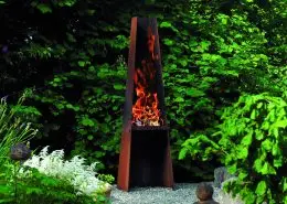 Rais Gizeh - outdoor fireplace or BBQ in Corten Steel
