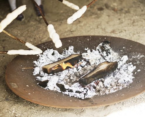 RAIS Ra Outdoor Fireplace - Minimalistic fire bowl in steel