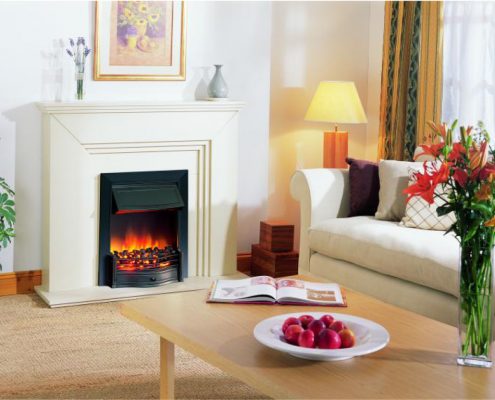 Dimplex Optiflame Danesbury Hearth Mounted Electric Fire in Black