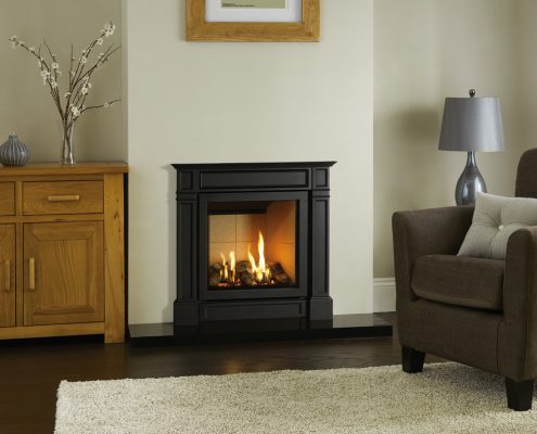 Gazco Riva2 530 gas fire with Vermiculite lining