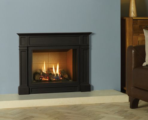 Gazco Riva2 500 Ellingham gas fire with Vermiculite Lining