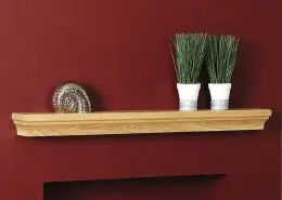 Focus Fireplaces Canterbury Shelf - Waxed Oak