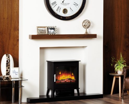 Focus Fireplaces Standard Shelf in a Walnut Finish
