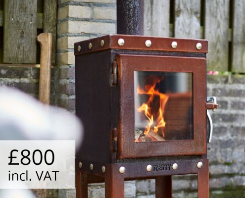 RB73 Piquia - CorTen steel wood stove - Price £800