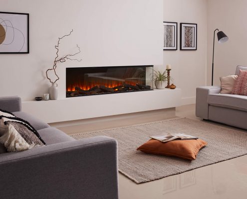 British Fires: New Forest 1600 electric fire - Corner