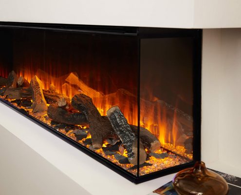 British Fires: New Forest 1600 electric fire - Slate Effect