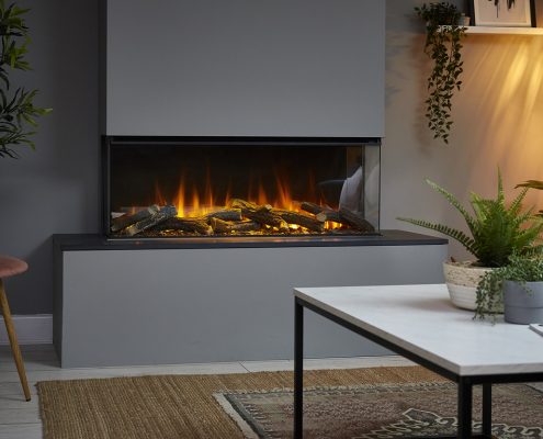 British Fires: New Forest 1200 electric fire - 3 sided