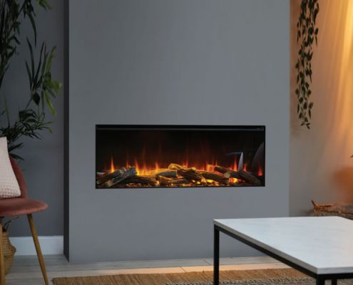 British Fires: New Forest 1200 electric fire - Front Facing
