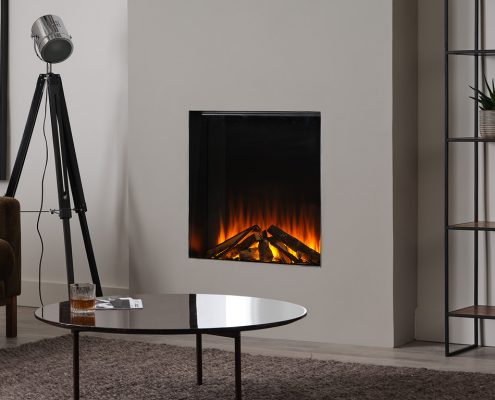 British Fires: New Forest 650 Square electric fire - Front Facing