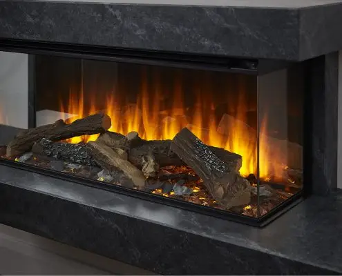 British Fires: New Forest Brockenhurst electric fire - Forest View