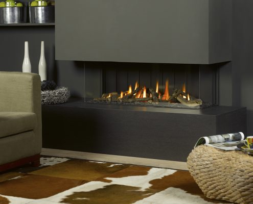 Vision Trimline - TL120P Panoramic Gas Fire