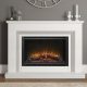Elgin & Hall - 52” Cassius elec- tric fireplace in White micro marble complete with the 950 widescreen electric fire
