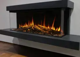 Electric fires - British Fires New Forest 1200 Black Edition
