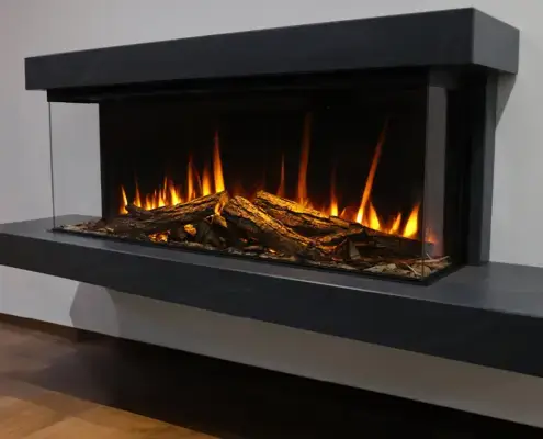 Electric fires - British Fires New Forest 1200 Black Edition