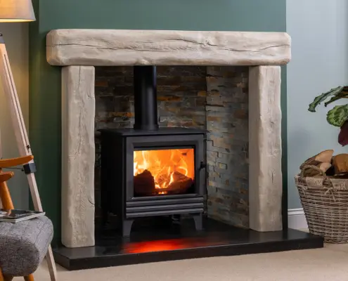 2025-FocusCast-non-combustable-beams-12 FocusCast Grantham Surround in a Weathered Oak Finish