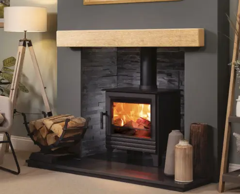 2025-FocusCast-non-combustable-beams-3 FocusCast Smooth Deep Beam in a Smooth Pale Oak Finish