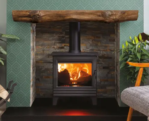 2025-FocusCast-non-combustable-beams-9 FocusCast Vintage Beam in a Dark Oak Finish