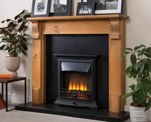 Focus Plain Corbel finished in antique waxed pine