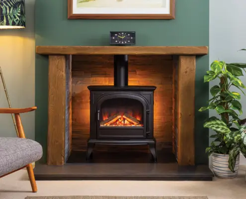 Focus Aged oak Blaydon finished in medium wax