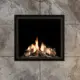 Elgin & Hall - Calleos 750CF inset wall mounted fire in Black
