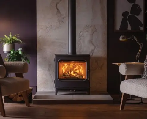 Wood & Multi-fuel Stoves Fires - Onyx Olympus 5 Wide