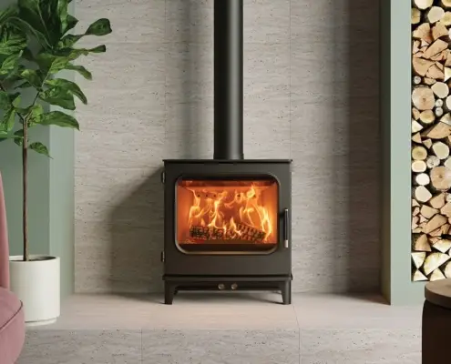 Wood & Multi-fuel Stoves Fires - Onyx Olympus 5 Wide