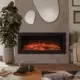 Built Fires - Onyx Avita 120, installed as a single-sided fire with Edge XL frame